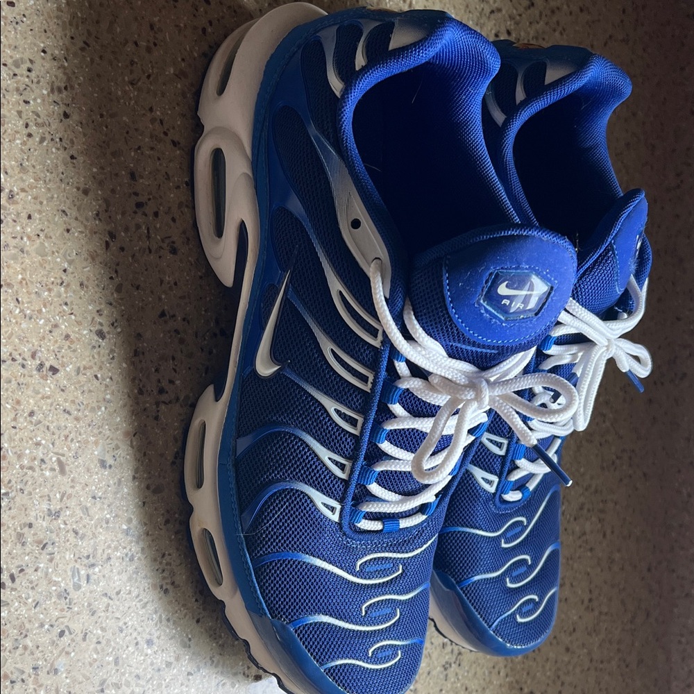 Nike Blue and White Athletic Shoes